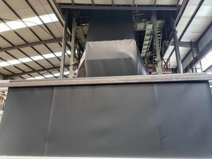 Προσαρμοσμένη μεμβράνη HDPE 2 mm για λιμάνια ASTM GM Standard και υφαντική υδραυλική ταινία 6