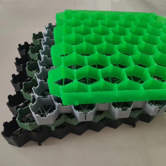 Πολυδιάστατα δίκτυα χόρτου HDPE για διάφορες εφαρμογές σε χώρους στάθμευσης και δρόμους 3