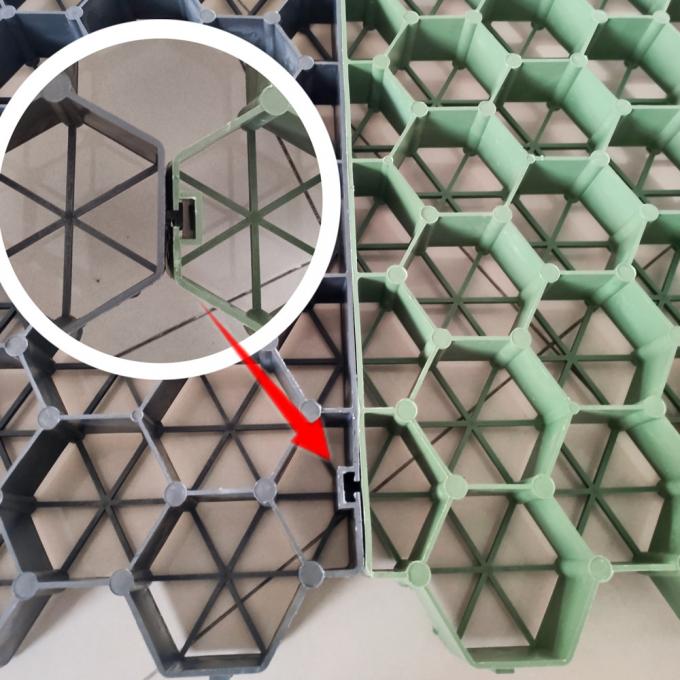 Πολυδιάστατα δίκτυα χόρτου HDPE για διάφορες εφαρμογές σε χώρους στάθμευσης και δρόμους 4