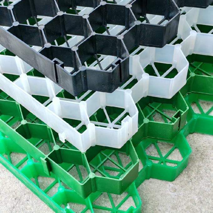 Στυλάτο υλικό HDPE για φύτευση γρασίδι Paver Grid για βαριά καθήκοντα οδική οδός και γκαζόν 0